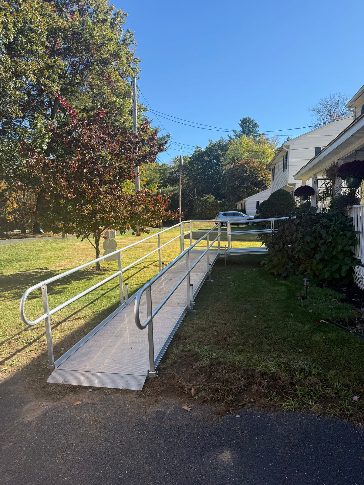 EZ-ACCESS Handicap Ramp Rental Installed in Southwick, Massachusetts: Rent, Buy, or Continue Month to Month