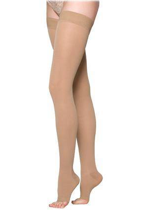 970 Access Closed Toe Compression Stockings For Women by Sigvaris Thigh High with Grip Top.