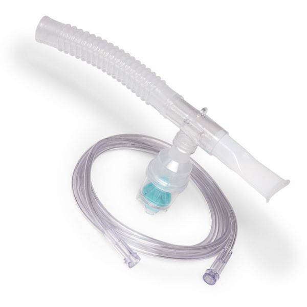 Nebulizer Kit Salter Labs Premium with Tubing, Chamber, Mouthpiece, & Corrugated Exhalation Tubing.