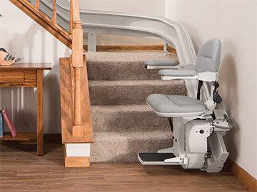 Bruno CRE-2110 Indoor Elite Curved Stairlift Custom Manufactured USA.