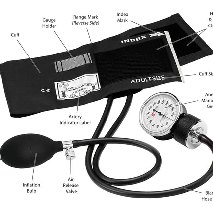 Premium Large Adult Aneroid Sphygmomanometer Nursing Manual.