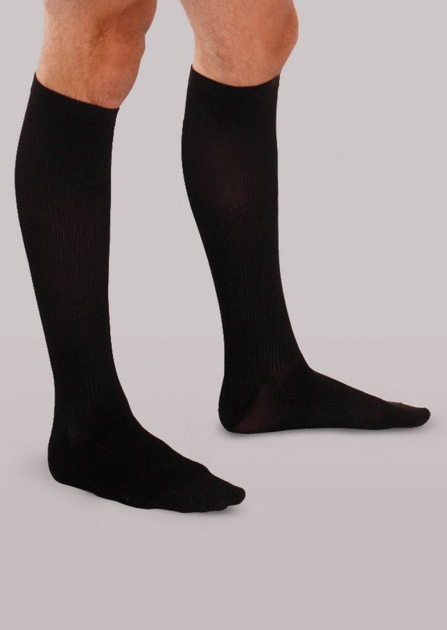 Therafirm Men's Firm Support Ribbed Dress Socks.