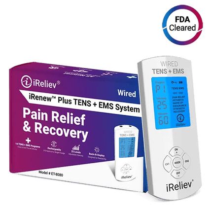Premium TENS + EMS Pain Relief & Recovery.