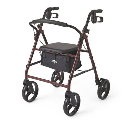 Basic Rollator 8" WH - Footit Medical, CPAP, Stairlift, Orthotic, Prosthetic, & Mobility Supply