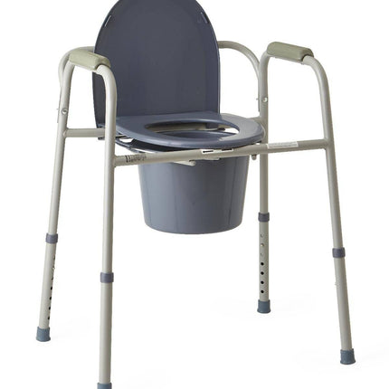 Steel Bedside Commode - Footit Medical, CPAP, Stairlift, Orthotic, Prosthetic, & Mobility Supply