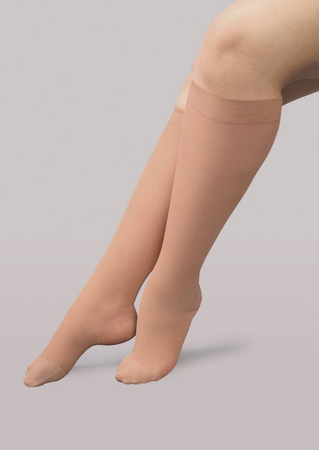 Therafirm Moderate Support Full Calf Knee High Stockings.
