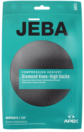 Jeba Knee-High Compression Socks Women's Diamond - USA Medical Supply