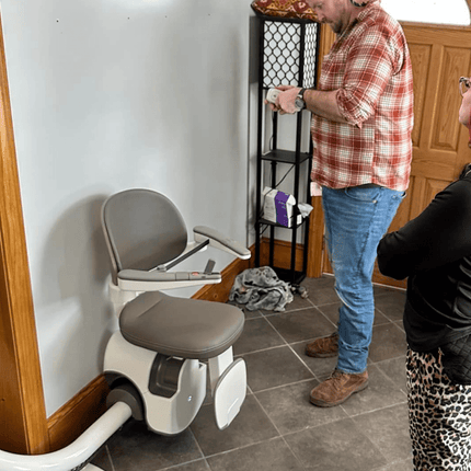 Premium ACCESS BDD CURVED Stairlift with Lifetime Warranty! - USA Medical Supply 