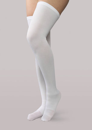 Therafirm Anti-Embolism 18mmHg Thigh High Stockings.