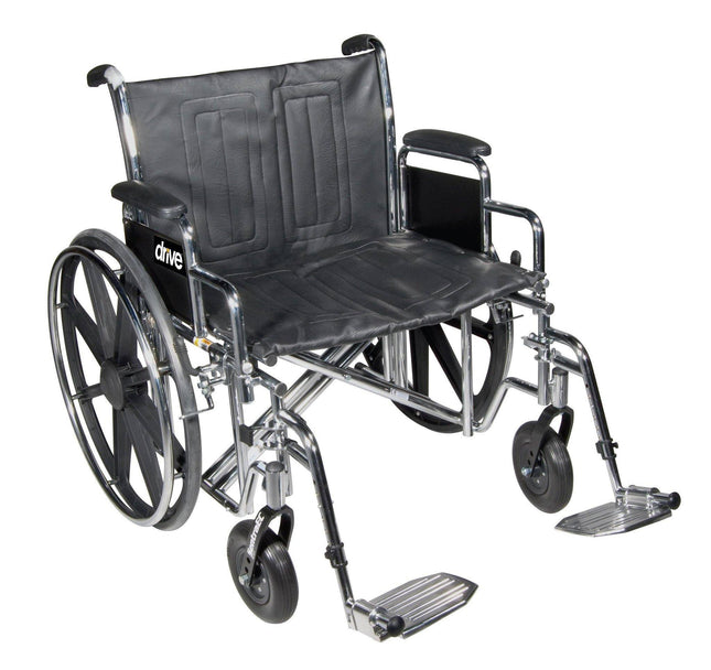 Bariatric Extra Wide Wheelchair with 1 Year Warranty! 450LBS Capacity.