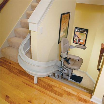 Bruno CRE-2110 Indoor Elite Curved Stairlift Custom Manufactured USA - Footit Medical, CPAP, Stairlift, Orthotic, Prosthetic, & Mobility Supply