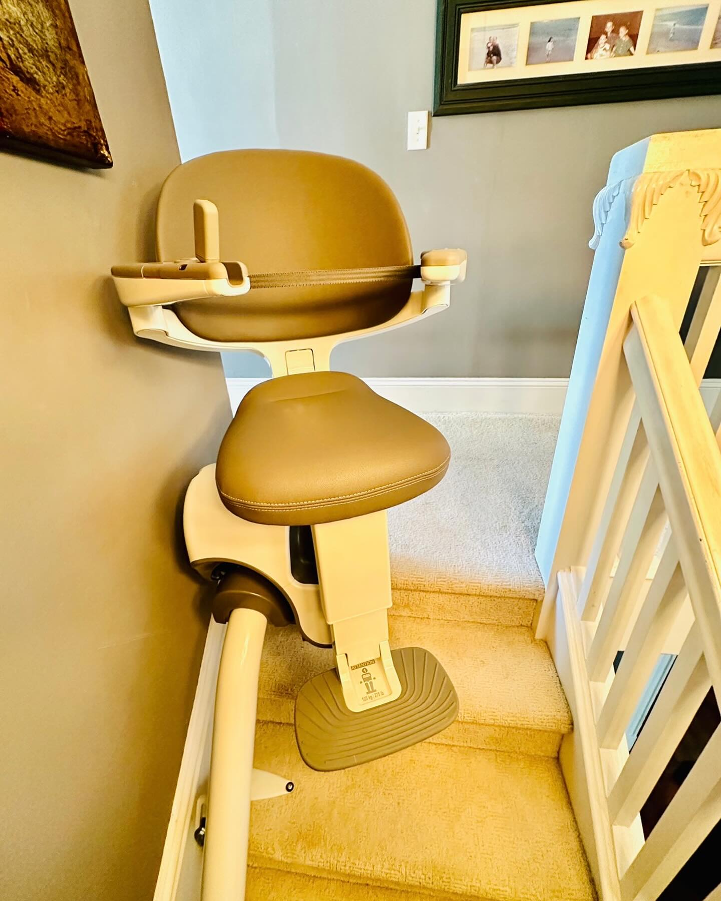 Custom Curved Stairlift Installation. Access BDD Flow X