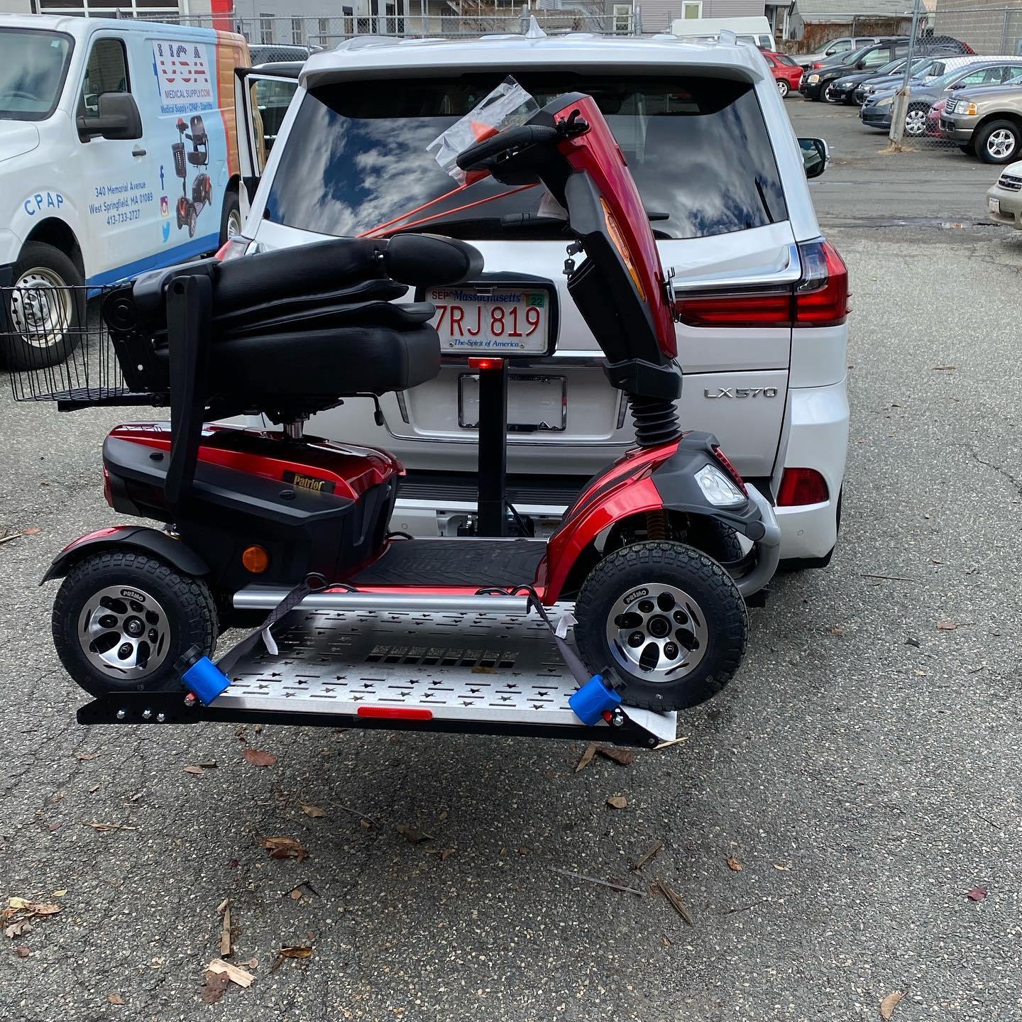 Golden Patriot Heavy Duty Scooter Just Purchased at USA Medical Supply for Vehicle Lift - USA Medical Supply