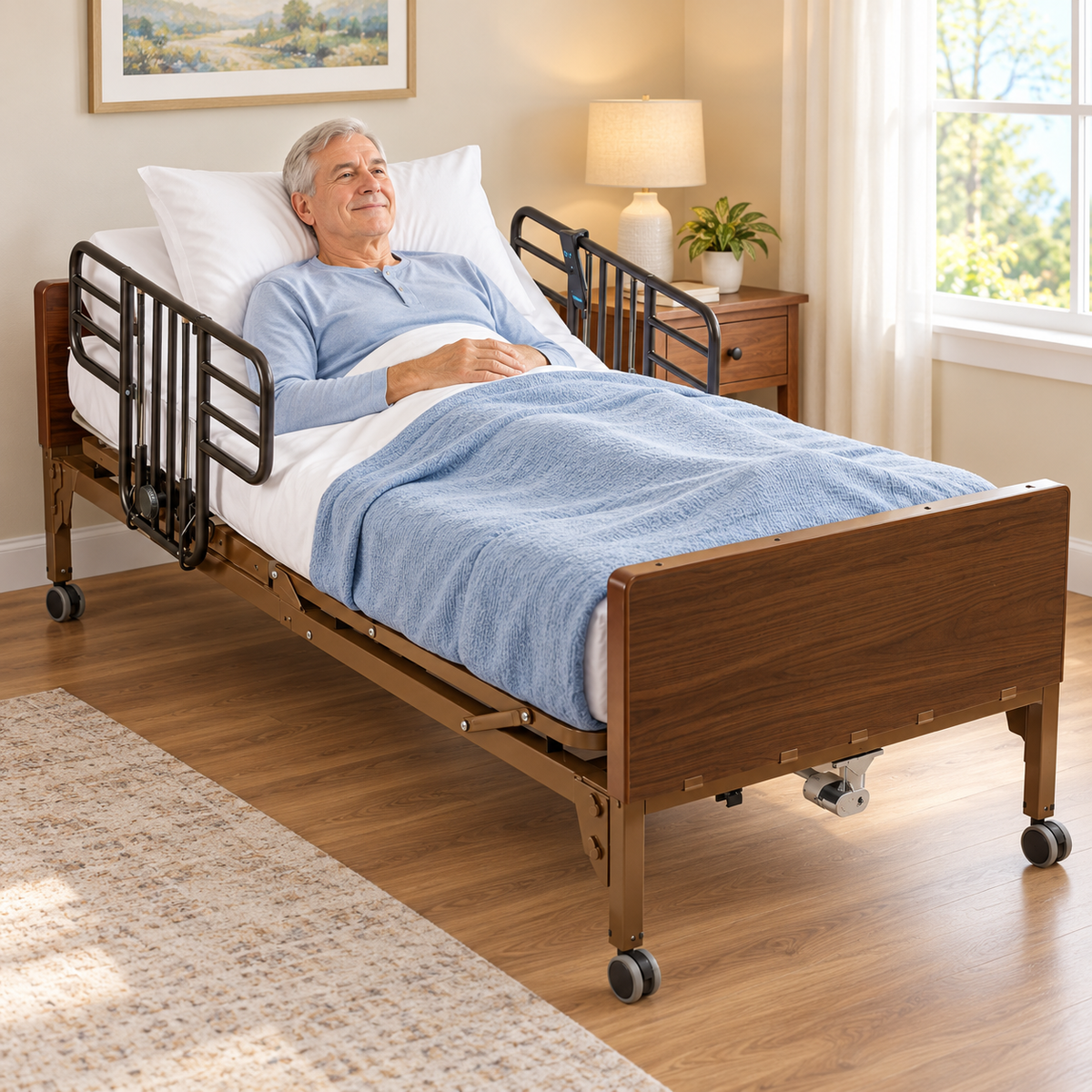 Drive Medical Delta Ultra-Light 1000 Full-Electric Hospital Bed