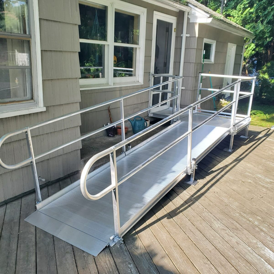 Ghandiicapped Ramp NEW Aluminum Handicap Ramp with Professional Installation – USA Medical ...