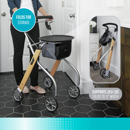 Let's Go Indoor Rollator - Beech by Stander - product image 2