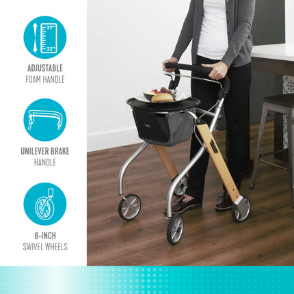 Let's Go Indoor Rollator - Beech by Stander - product image 4