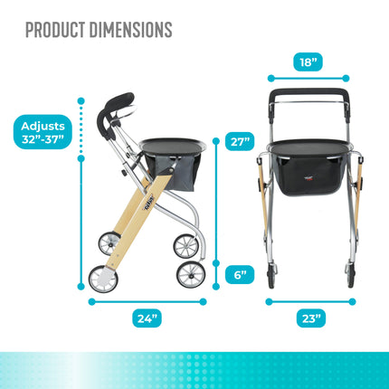 Let's Go Indoor Rollator - Beech by Stander - product image 7