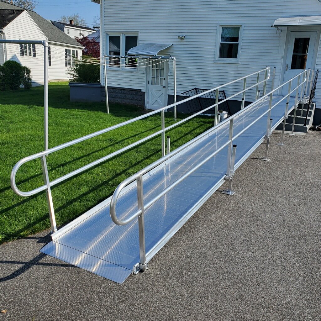 NEW Aluminum Handicap Ramp with Professional Installation USA Medical