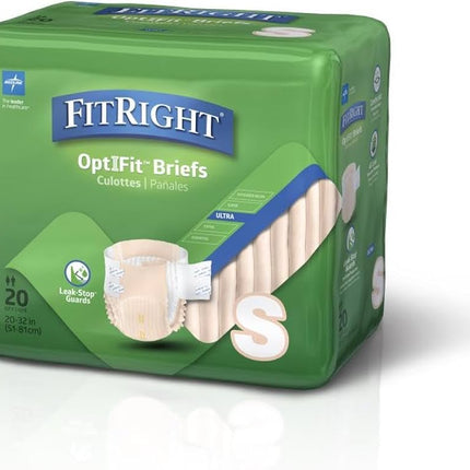 Medline FitRight OptiFit Ultra Disposable Briefs