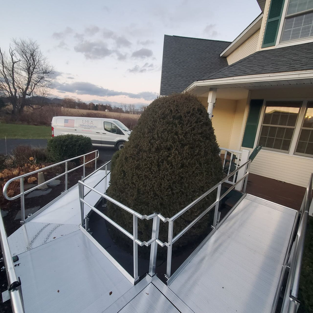 Rental Aluminum Handicap Ramp with Professional Installation