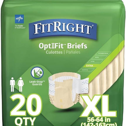 Medline FitRight OptiFit Ultra Disposable Briefs