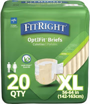 Medline FitRight OptiFit Ultra Disposable Briefs