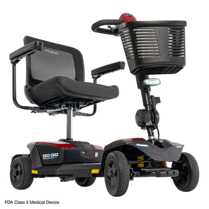 PRIDE MOBILITY GO-GO ENDURANCE AL + 4-WHEELS