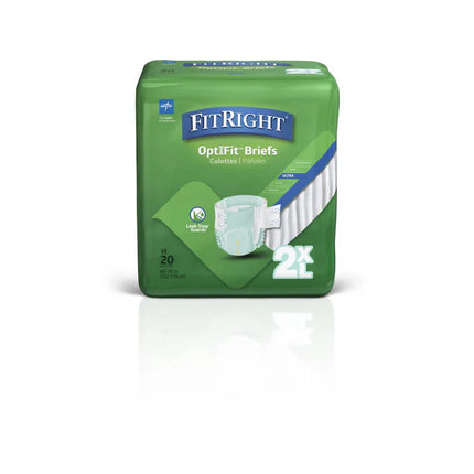 Medline FitRight OptiFit Ultra Disposable Briefs