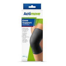 Active move sport knee sleeve closed patella black.