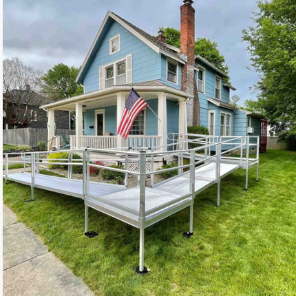 NEW Aluminum Handicap Ramp with Professional Installation (Copy)