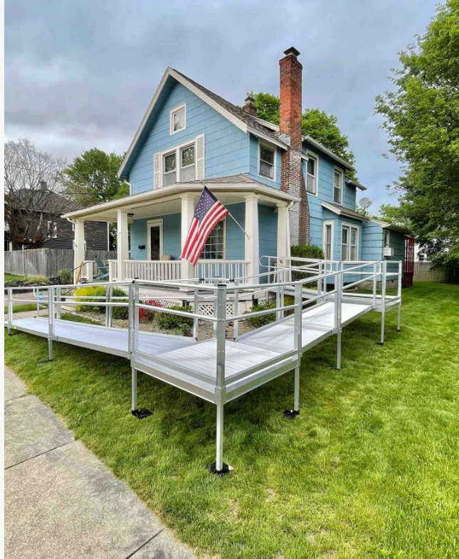 NEW Aluminum Handicap Ramp with Professional Installation (Copy)