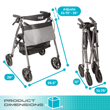 Wonder Rollator Plus with 8" Wheels by Stander - product image 7