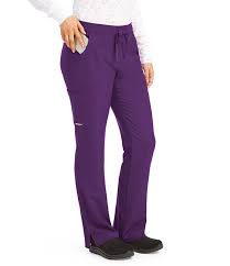 Reliance 3-Pocket Mid-Rise Straight Leg Scrub Pant EGGPLANT