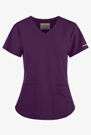 Breeze 3-Pocket Curved V-Neck Scrub Top