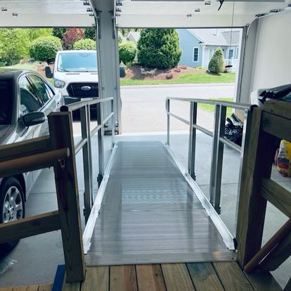 USED Aluminum Handicap Ramp with Professional Installation