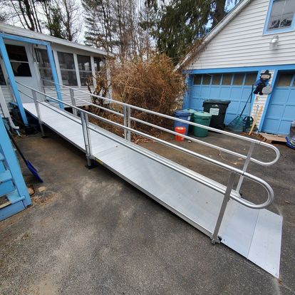 NEW Aluminum Handicap Ramp with Professional Installation