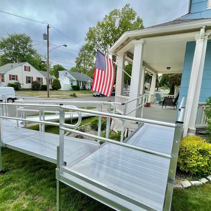 NEW Aluminum Handicap Ramp with Professional Installation