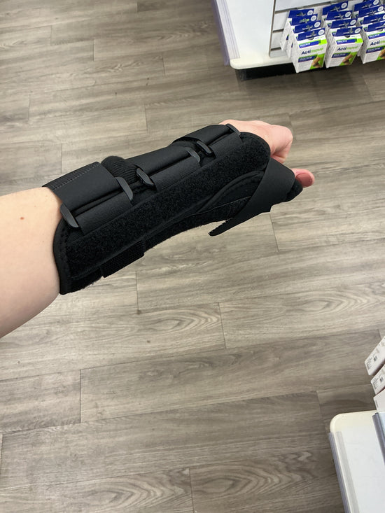 Thumb and wrist brace. Black unbranded