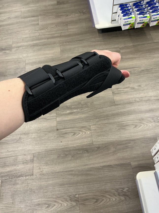 Thumb and wrist brace. Black unbranded