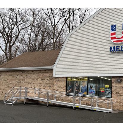 NEW Aluminum Handicap Ramp with Professional Installation