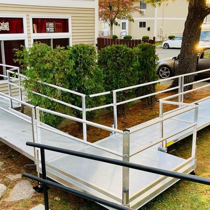 USED Aluminum Handicap Ramp with Professional Installation