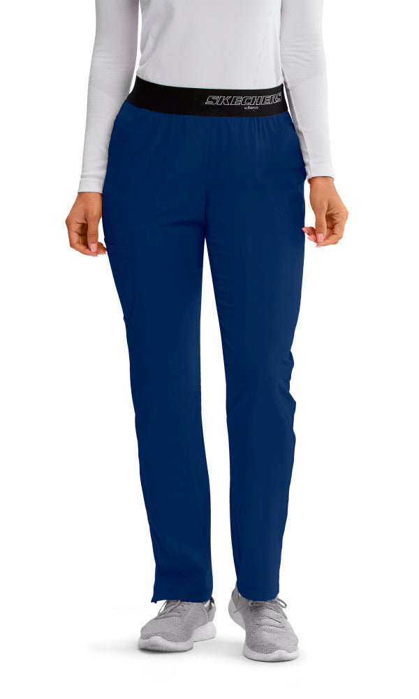 Breeze 3-Pocket Mid-Rise Straight Leg Scrub Pant NAVY