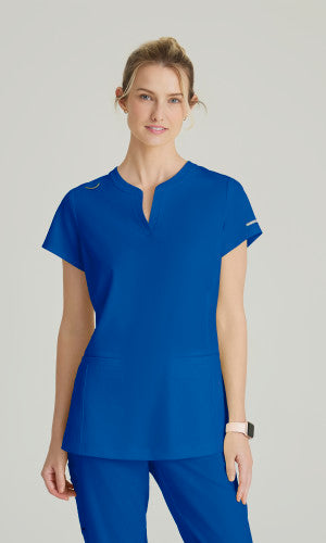 COAST TOP STYLE NUMBER:SKT259 BANDED COLLAR V-PLKT NEW ROYAL