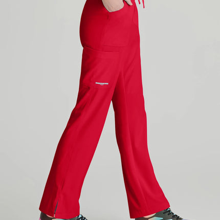 Reliance 3-Pocket Mid-Rise Straight Leg Scrub Pant TRUE RED