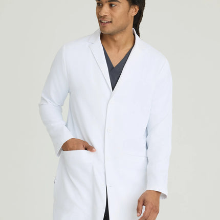 Emerge Men's 3-Pocket 36 Inch 4-Button Lab Coat