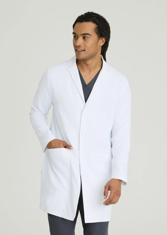 Emerge Men's 3-Pocket 36 Inch 4-Button Lab Coat
