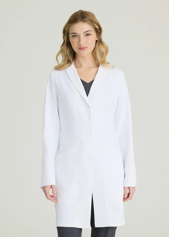 Flourish 3-Pocket 34 Inch 4-Button Lab Coat