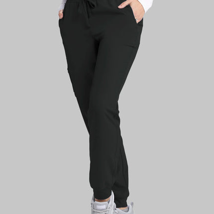Theory 4-Pocket Mid-Rise Jogger Scrub Pant BLACK