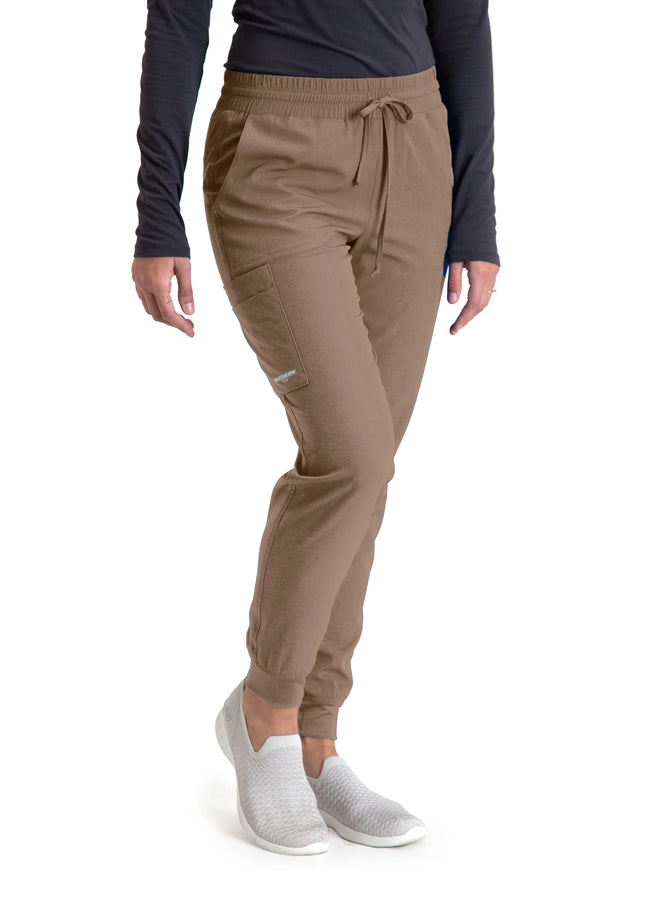 Theory 4-Pocket Mid-Rise Jogger Scrub Pant KHAKI